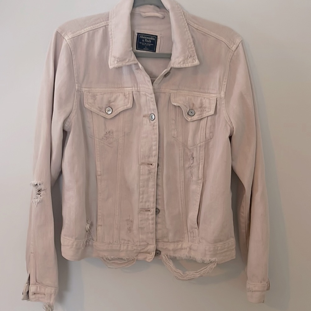 Abercrombie & Fitch women’s size large jean jacket never been worn.